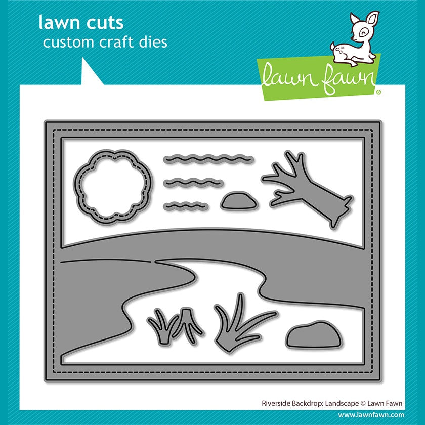 Lawn Fawn riverside backdrop: landscape