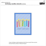 Lawn Fawn birthday candles stencils