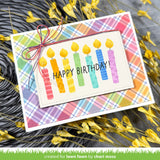 Lawn Fawn birthday candles stencils