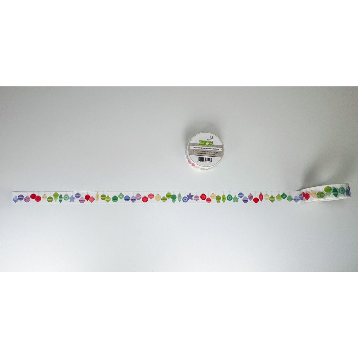 Lawn Fawn christmas ornaments washi tape