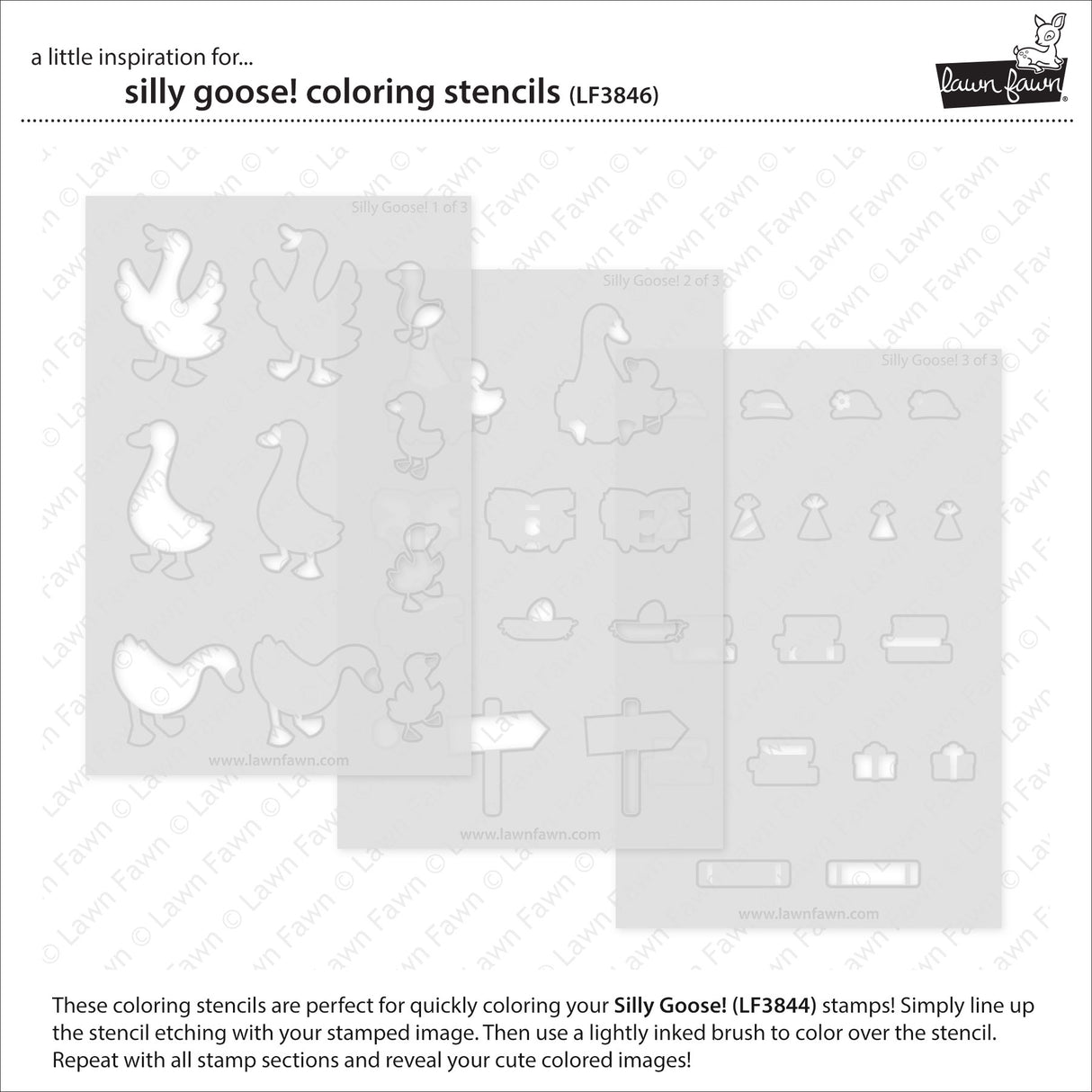 Lawn Fawn halloween mice coloring stencils