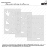 Lawn Fawn halloween mice coloring stencils