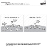 Lawn Fawn silly goose! sentiment add-on