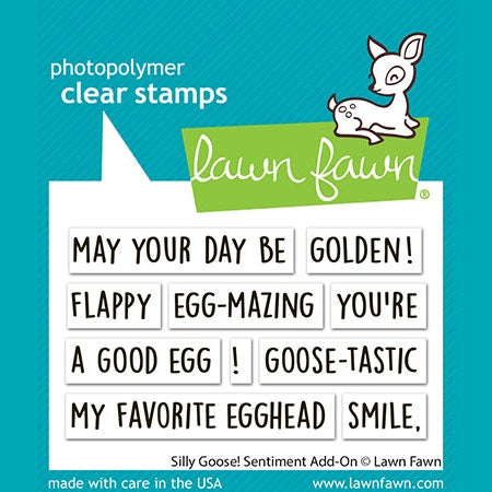 Lawn Fawn silly goose! sentiment add-on