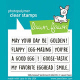 Lawn Fawn silly goose! sentiment add-on