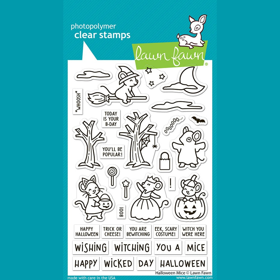 Lawn Fawn halloween mice Stamp