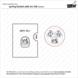 Lawn Fawn spring basket add-on: fall Stamp