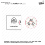 Lawn Fawn spring basket add-on: fall Stamp