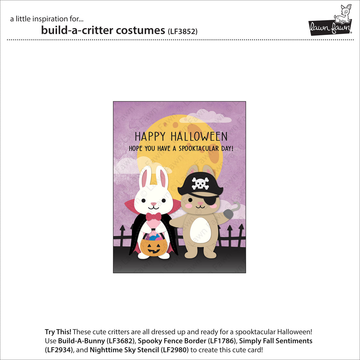 Lawn Fawn build-a-critter costumes