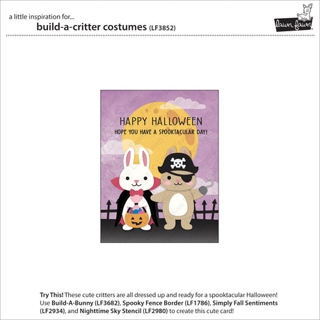 Lawn Fawn build-a-critter costumes