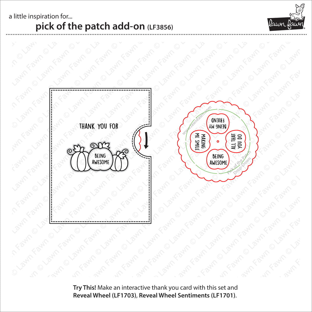 Lawn Fawn pick of the patch add-on Stamp