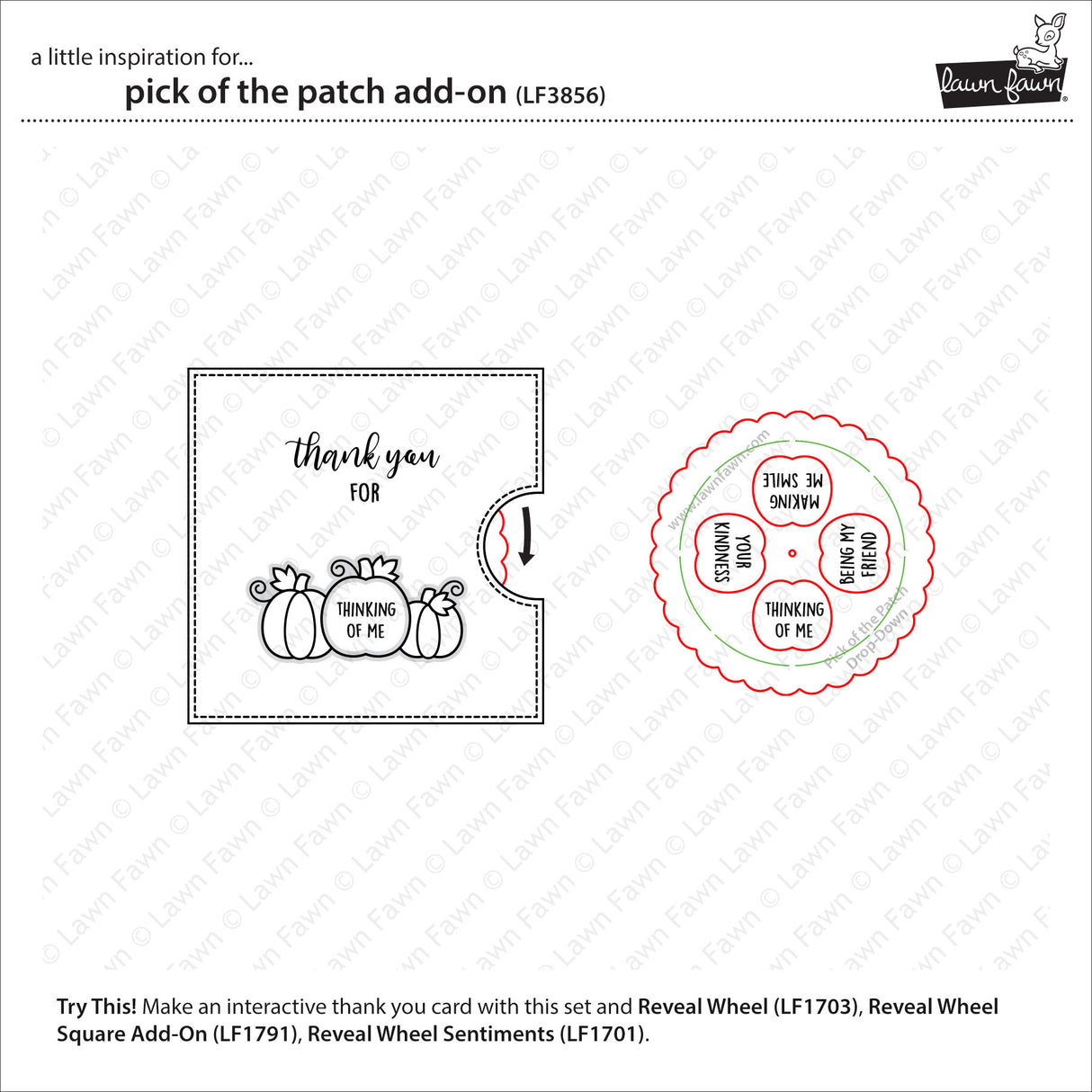 Lawn Fawn pick of the patch add-on Stamp