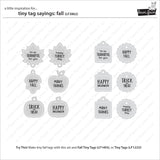 Lawn Fawn tiny tag sayings: fall Stamp