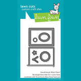 Lawn Fawn knock knock, who's there? rectangle door add-on