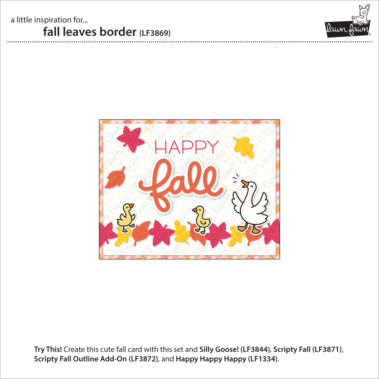 Lawn Fawn fall leaves border