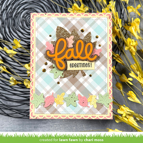 Lawn Fawn fall leaves border