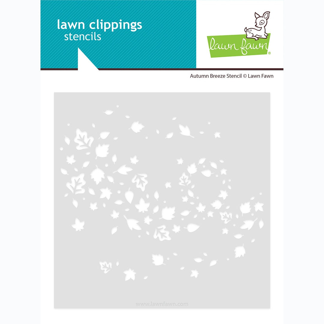Lawn Fawn autumn breeze stencil