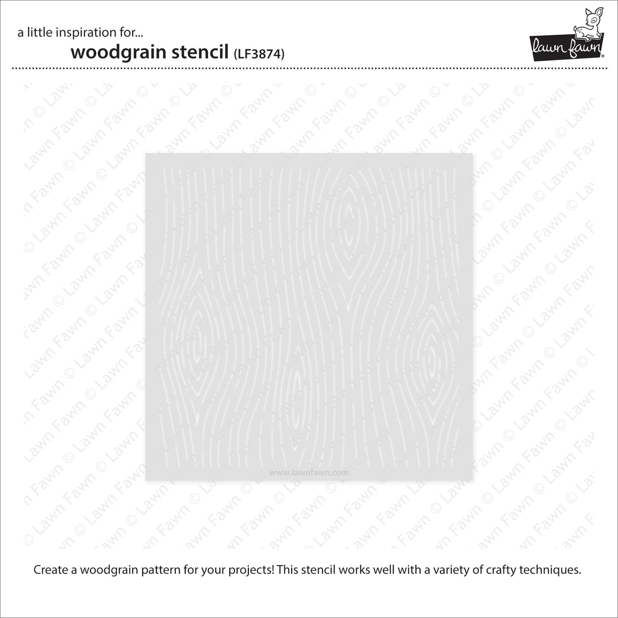 Lawn Fawn woodgrain stencil