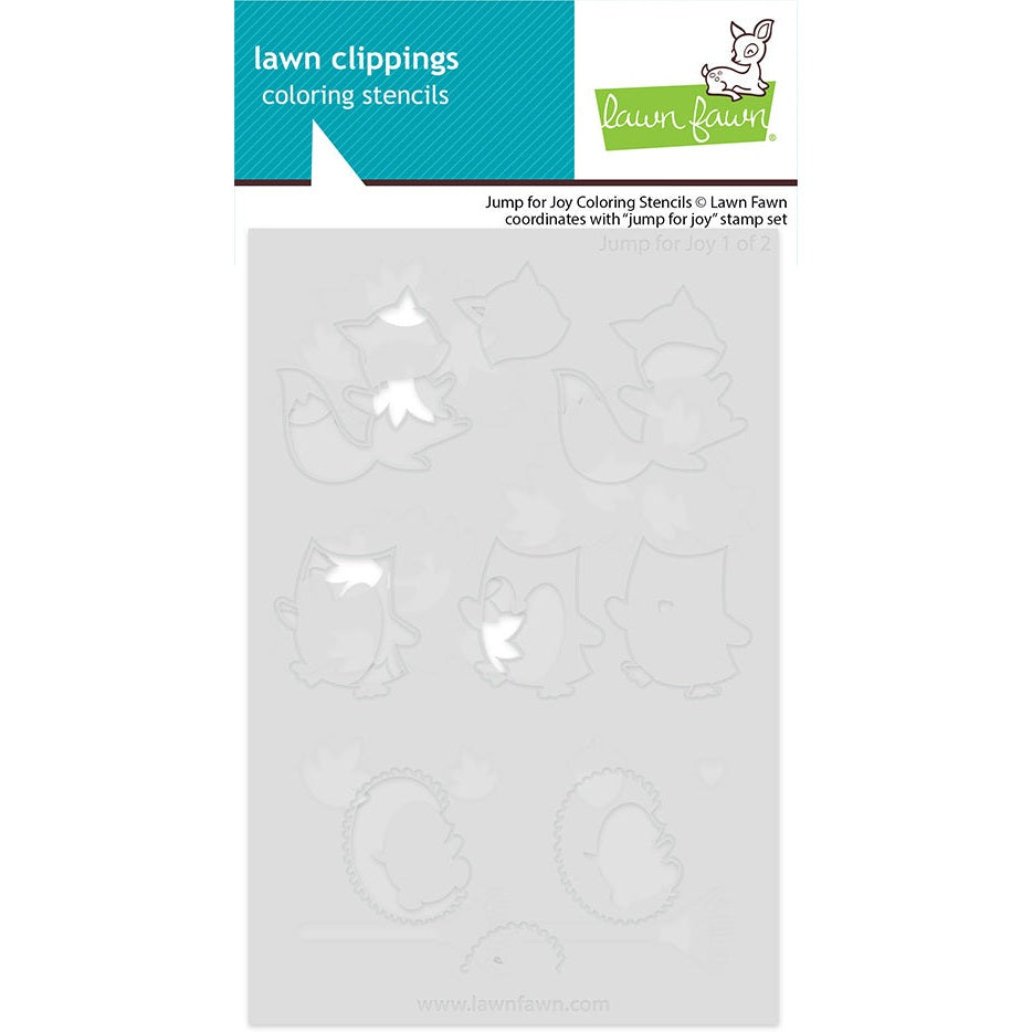 Lawn Fawn jump for joy coloring stencils