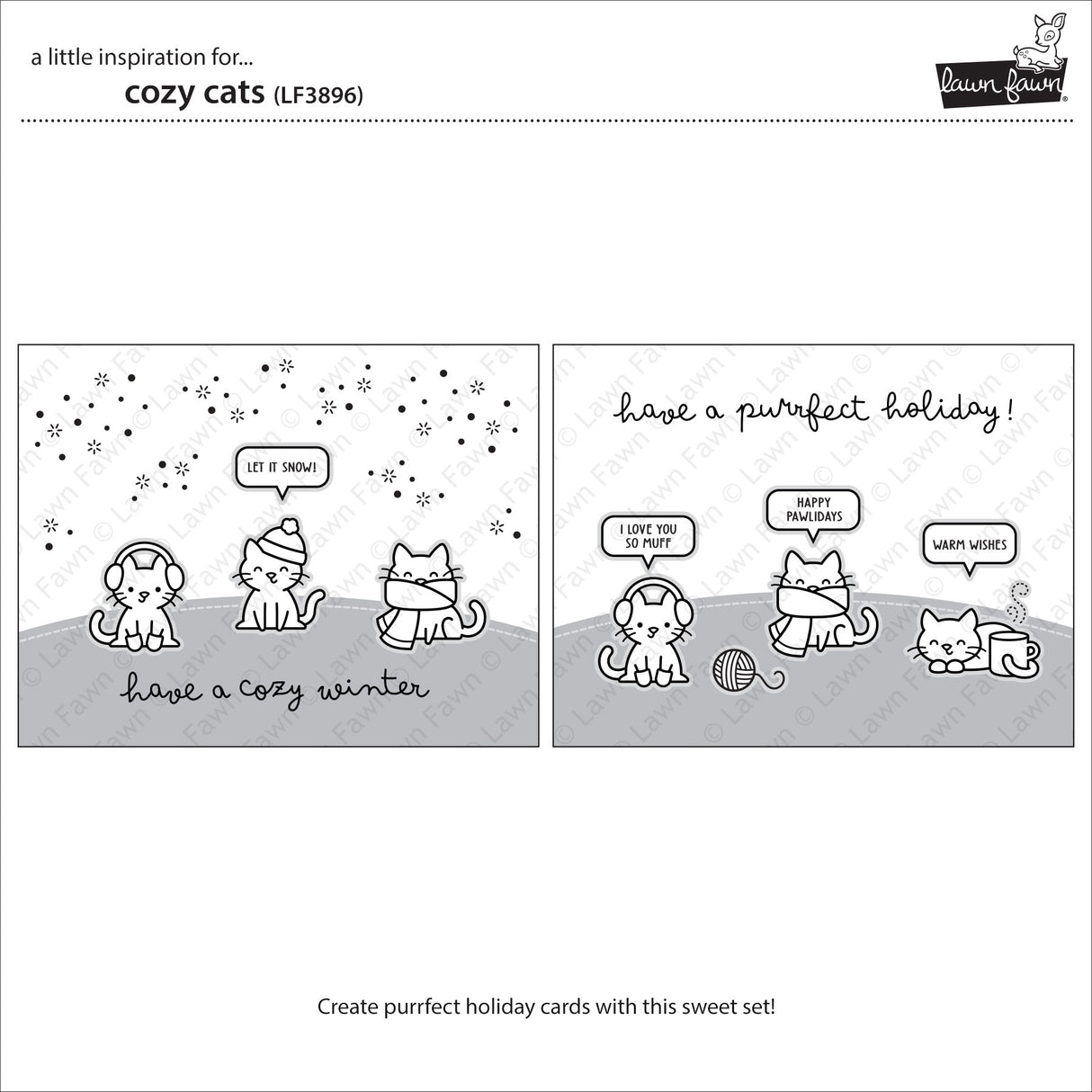 Lawn Fawn cozy cats
