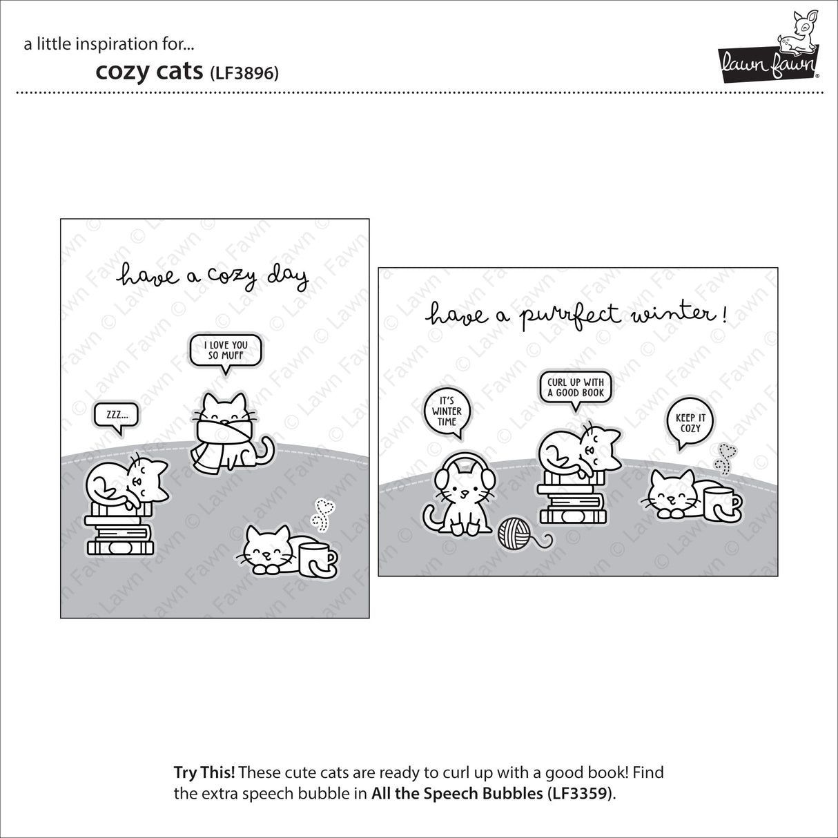 Lawn Fawn cozy cats