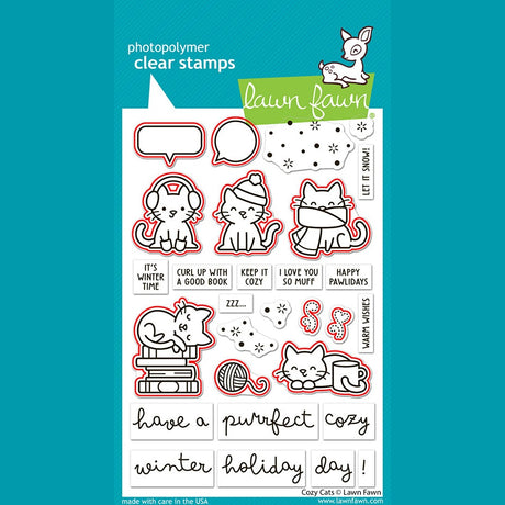 Lawn Fawn cozy cats lawn cuts
