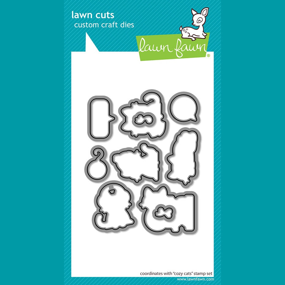 Lawn Fawn cozy cats lawn cuts