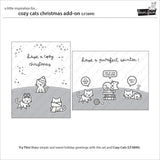 Lawn Fawn cozy cats christmas add-on