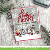 Lawn Fawn cozy cats christmas add-on