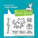 Lawn Fawn cozy cats christmas add-on