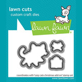 Lawn Fawn cozy cats christmas add-on lawn cuts