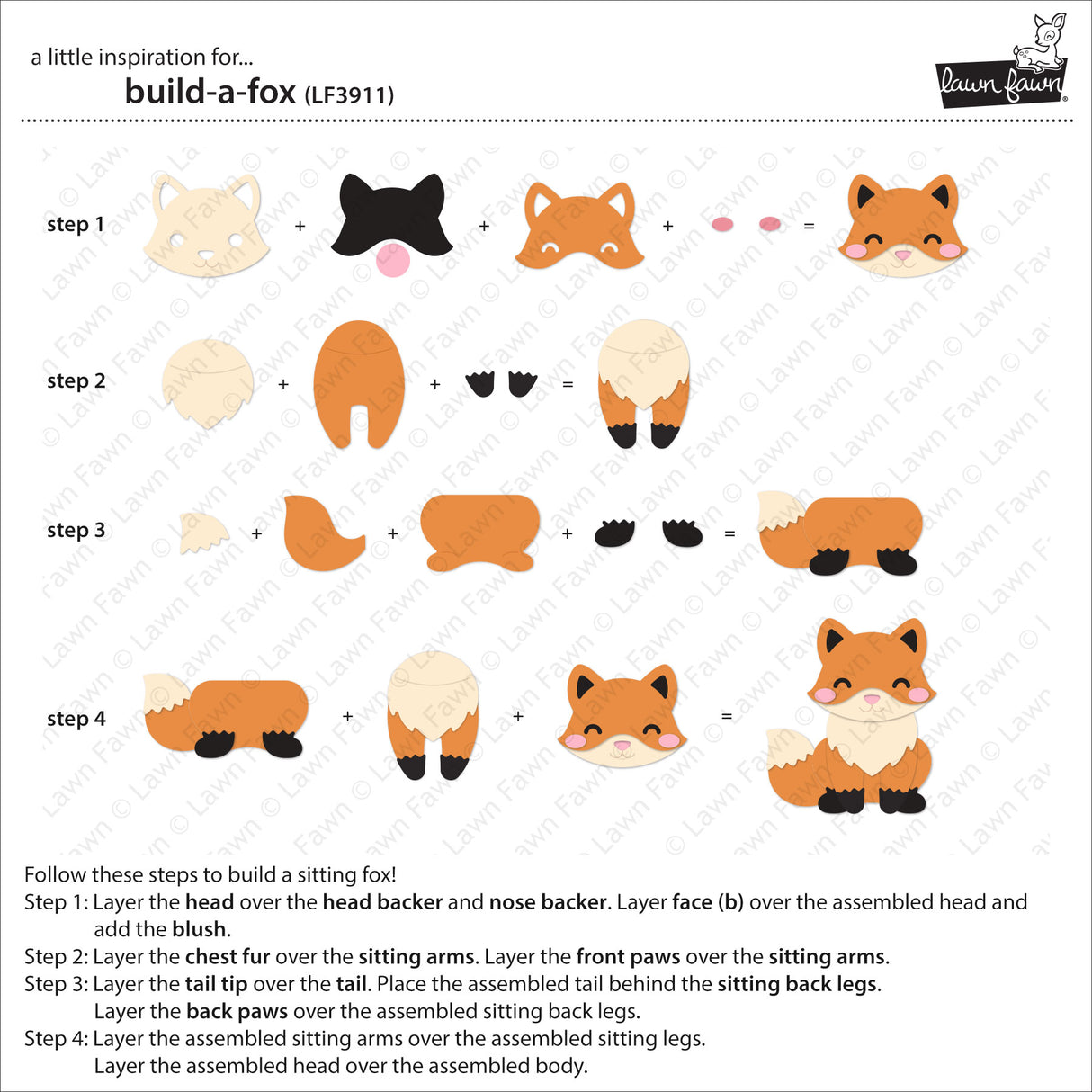 Lawn Fawn build-a-fox
