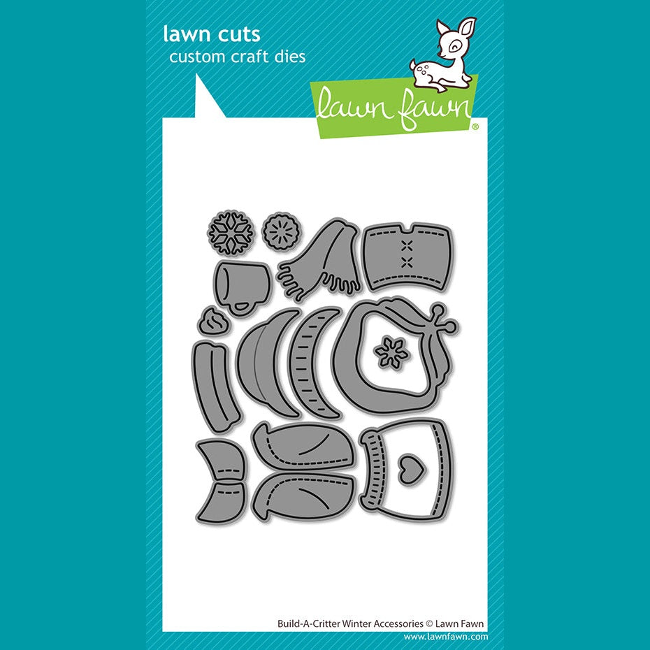 Lawn Fawn build-a-critter winter accessories