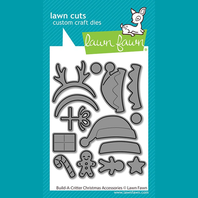 Lawn Fawn build-a-critter christmas accessories