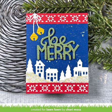 Lawn Fawn nordic snowflake border
