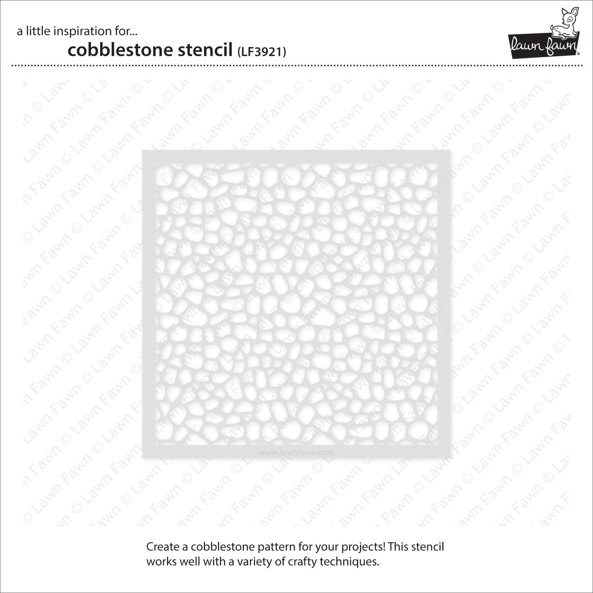 Lawn Fawn cobblestone stencil