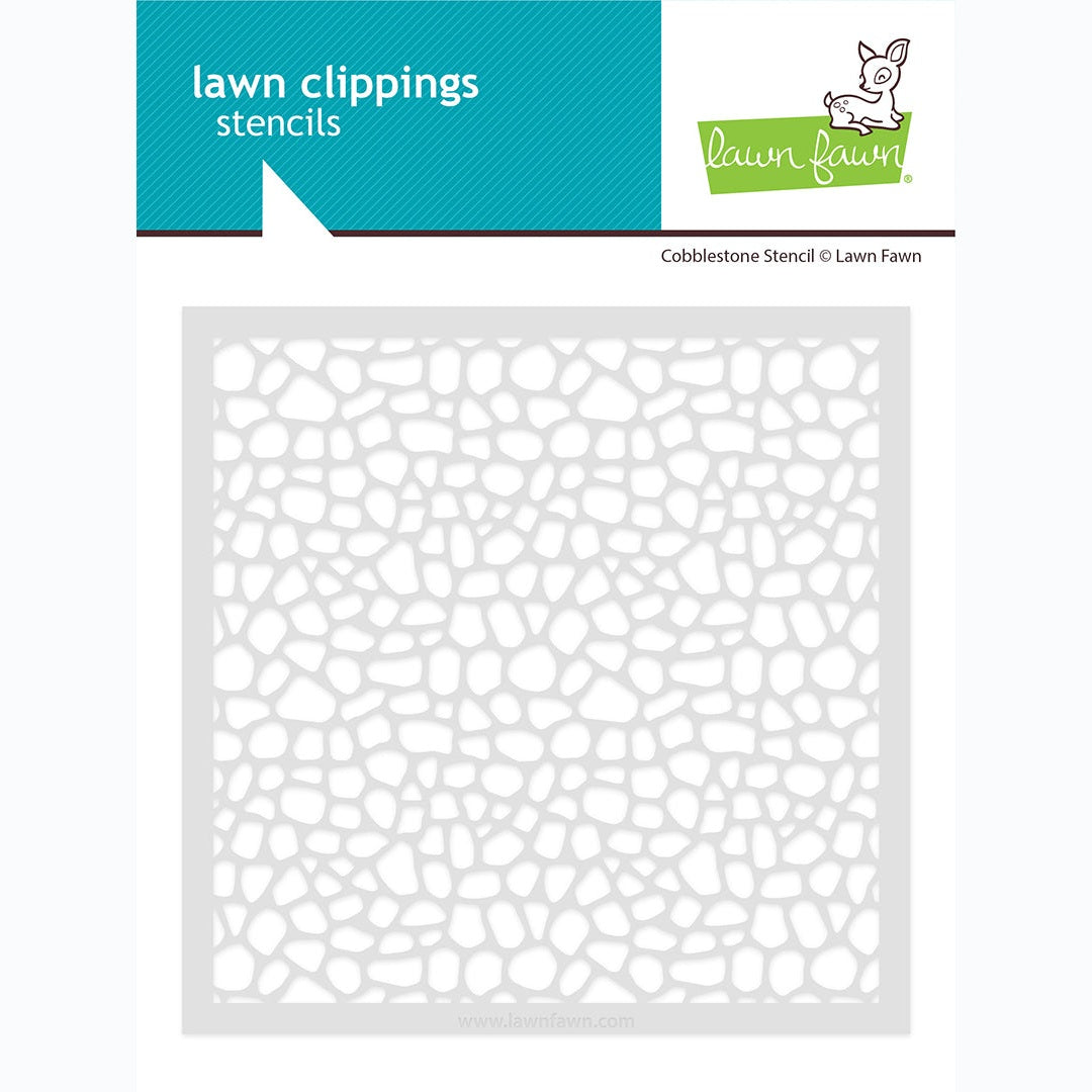 Lawn Fawn cobblestone stencil