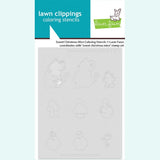Lawn Fawn sweet christmas mice coloring stencils