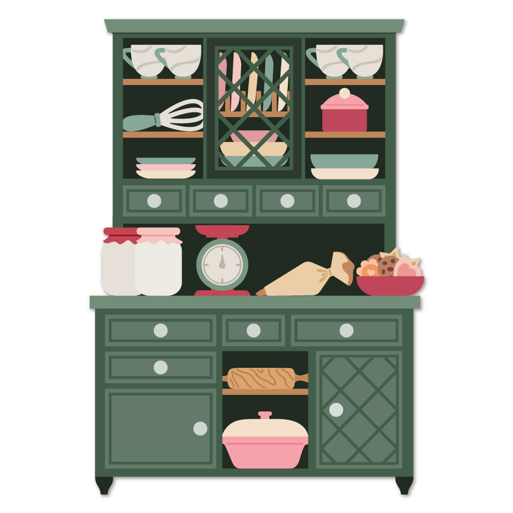 Honey Bee Lovely Layers: Hoosier Cabinet - Baking Add-on - Honey Cuts
