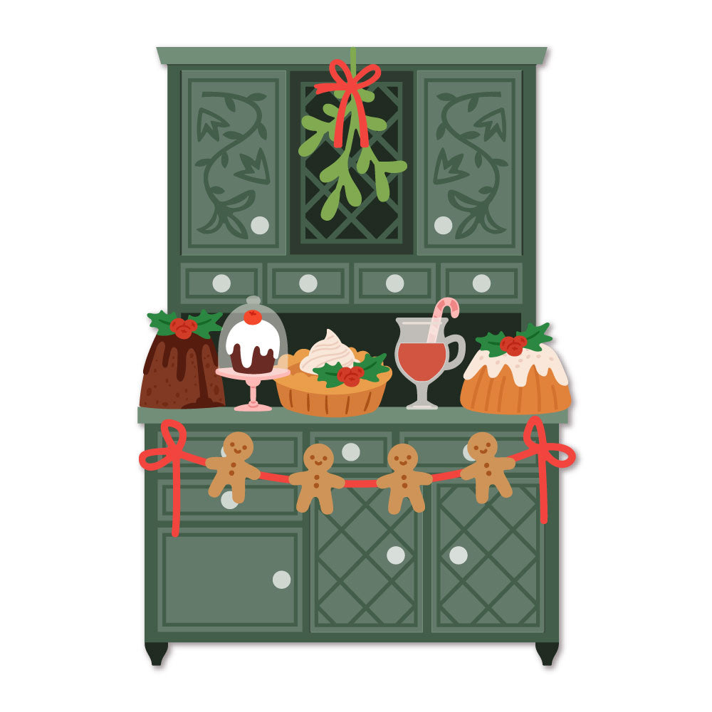 Honey Bee Lovely Layers: Hoosier Cabinet - Holiday Add-on - Honey Cuts