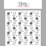 Pretty Pink Posh Layered Blooming Vines Stencils (2pk)