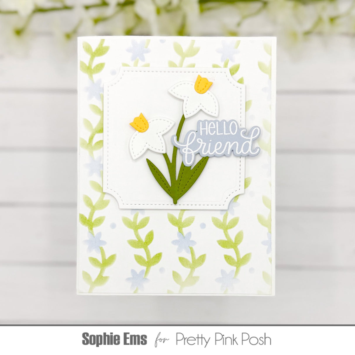 Pretty Pink Posh Layered Blooming Vines Stencils (2pk)