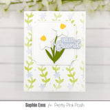 Pretty Pink Posh Layered Blooming Vines Stencils (2pk)