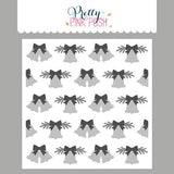 Pretty Pink Posh Layered Christmas Bells Stencils (3 layer)
