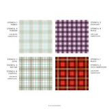 Concord & 9th Layered Plaid Stencil Pack