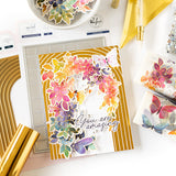 Pinkfresh Studio Vines & Roses Stamp, Die, Stencil and Washi Bundle