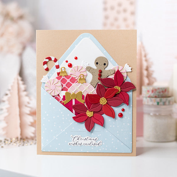 Spellbinders Envelope of Wonder Sentiments Clear Stamp Set - Envelope of Wonder Collection