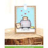 Lawn Fawn Let's Toast Pull Tab Add-on Die Set
