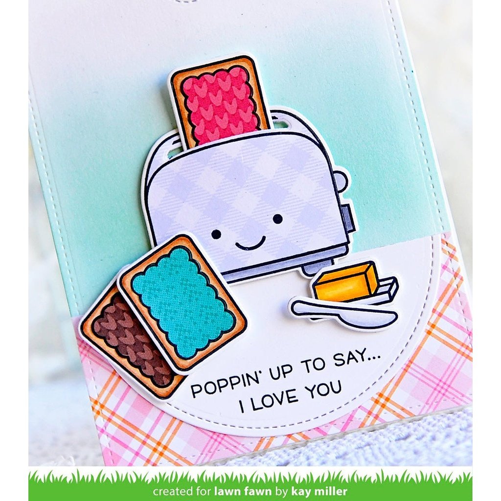 Lawn Fawn Let's Toast Pull Tab Add-on Die Set