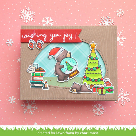 Lawn Fawn Scribbled Sentiments: Winter Stamp Set